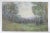 Late 19th century impressionist pastel on paper landscape painting of misty meadow stream by George Hamilton Brodhead...