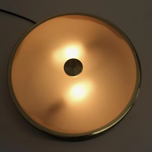 Metal Mid-Century Modern French Ceiling Lamp from Arlus, 1950s For Sale - Image 7 of 8
