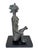 This 6" tall and 6.5" with the stand Benin bronze statue of a seated woman with a Jar is a must-have for collectors. The...