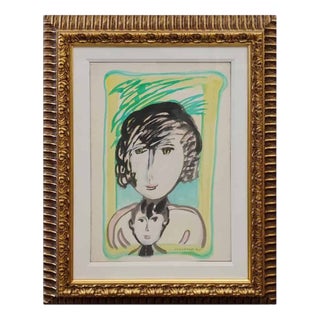 After Remo Brindisi, Untitled, Tempera, Framed For Sale