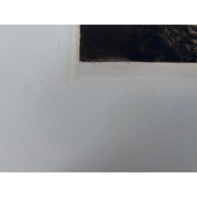 Late 19th Century Bernhard Pankok, Art Nouveau Violin Player, 1896, Etching For Sale - Image 5 of 9