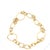 Mid-Century Modern Vintage Italian 18k Gold Modernist Open Link Necklace For Sale - Image 3 of 10