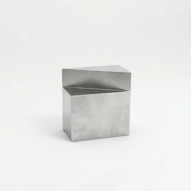 S1 Functional Sculpture in Brushed Aluminium by Giotto Pagani For Sale - Image 4 of 6