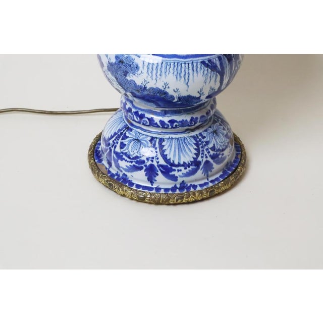 Blue Asian Style Table Lamp by Gerhard Wolbeer, Berlin, Early 18th Century For Sale - Image 8 of 14