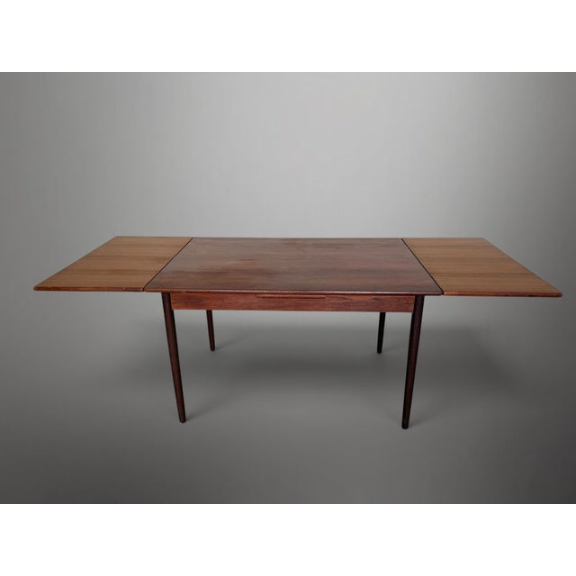 Mid-Century Scandinavian Teak Extendable Dining Table, 1950s For Sale - Image 10 of 13