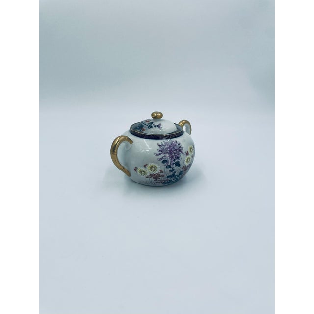 Porcelain Sugar Bowl Japan Kutania, 1975 For Sale - Image 3 of 12