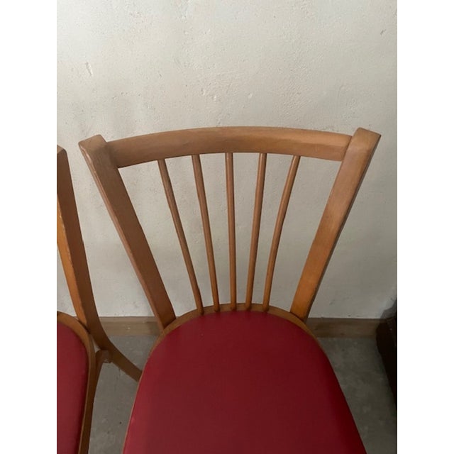 Baumann Chairs in Wood, Set of 4 For Sale - Image 3 of 6