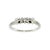 Contemporary Late 20th-Century Platinum 4 Brilliant Cut Diamond Wedding Ring, Size 6.75 For Sale - Image 3 of 4
