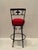 Hand Wrought Iron Fleur Di Lis Motif Bar Stools For Sale - Image 11 of 11
