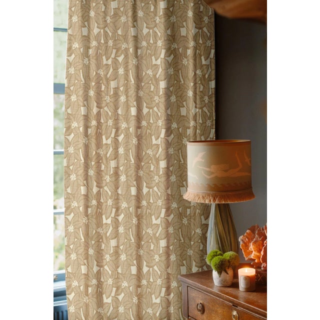 Palais Lampshade Thalassa Dusty Green & Sand (Oval L) For Sale - Image 4 of 5