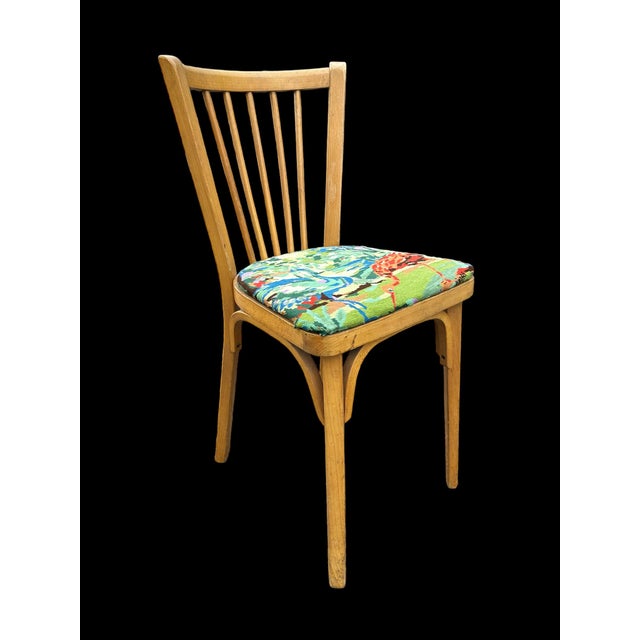Vintage Beech Chair from Baumann, 1950s For Sale - Image 4 of 9