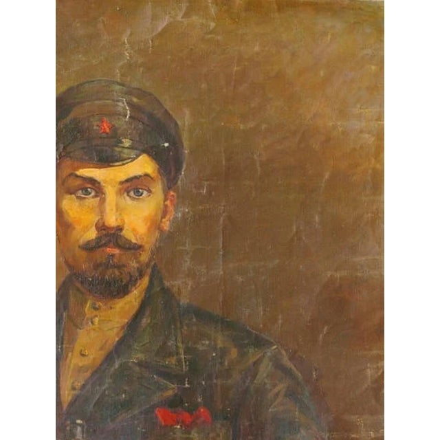Realism Antique Soviet Oil Painting: Ukrainian Artist Snopok, Socialist Realism, 1960s 175-131 For Sale - Image 3 of 6