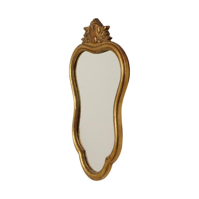 French Wall Mirror in Golden Wood For Sale - Image 4 of 15