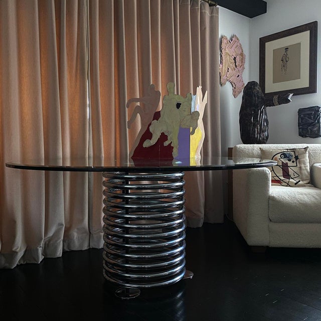 Mid 20th Century Italian Modern Rima Chrome Dining Table For Sale - Image 12 of 12