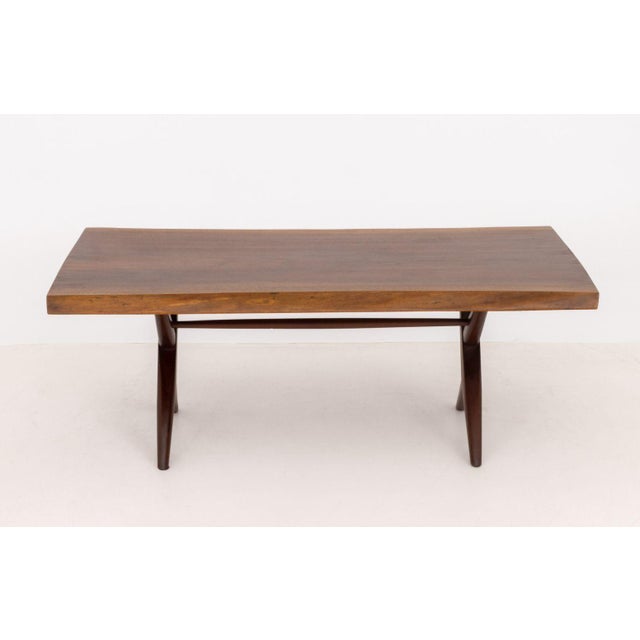 George Nakashima Walnut Slab Top Table, 1962 For Sale - Image 12 of 12