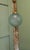 1960s Large French Pale Blue Dimple Globe Pendant Light, 1960 For Sale - Image 5 of 7