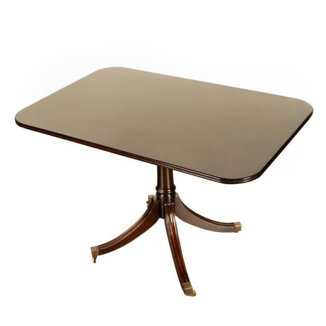 Antique Tilt Top Georgian Regency Mahogany Pedestal Breakfast Dining Table 1810 For Sale - Image 11 of 17