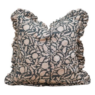 Elegant Frill Edge Pillow Cover Decorative Ruffle Cushion for Sofa, Bed & Chair- 26x26 Inch Gopi For Sale