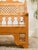 Mid 20th Century Beautiful Moroccan Unstained Hand Carved Wooden Sofa With Moucharabieh Paneling For Sale - Image 11 of 12
