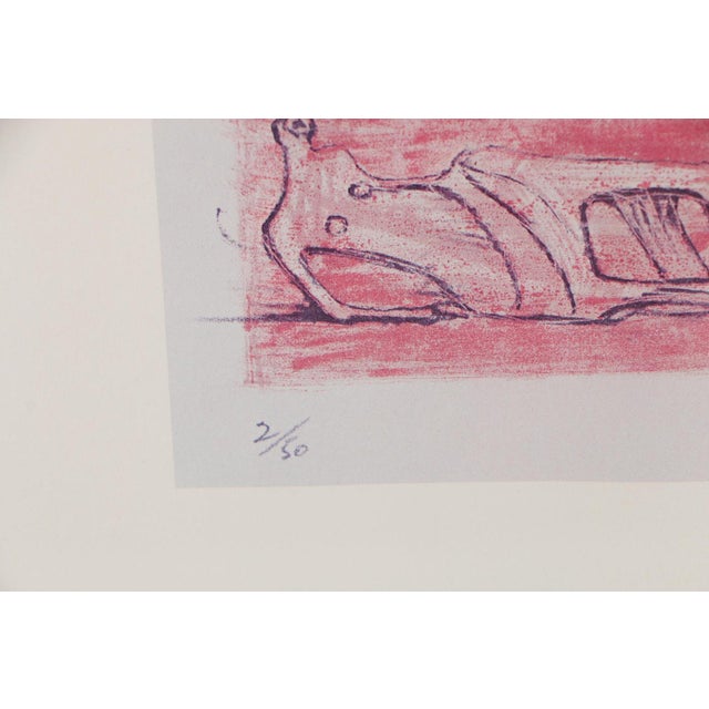 Vintage 20th C. Poster LithographHenry MooreSigned in Plate Chairish