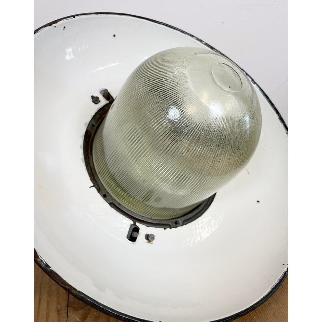 Industrial Factory Pendant Lamp in Cast Iron and Grey Enamel from Zaos, 1960s For Sale - Image 13 of 16