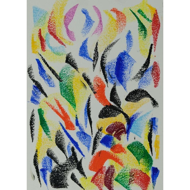 Françoise GALLE (1940) The Suspended Flight Colored pastel Signed in felt-tip pen by the artist On heavy paper, 24 x 32 cm...