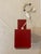 Vintage Geometric Red Metal Table Lamp, 1970s For Sale - Image 11 of 15