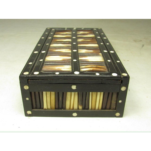 English Anglo Indian Quill Pencil Box For Sale - Image 3 of 13