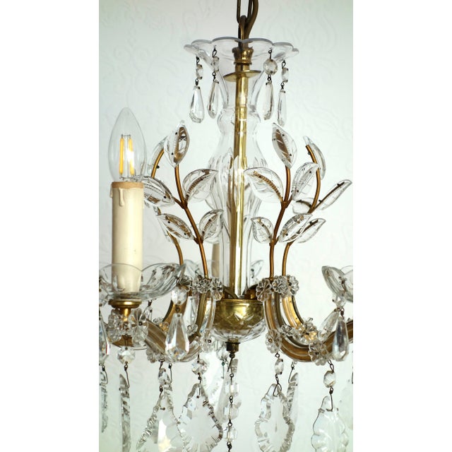 Metal Antique Maria Theresia 5-Light Chandelier from Palwa, 1960s For Sale - Image 7 of 14