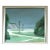 Mid-Century Modern 'Coastal Quietude' Vintage Swedish Landscape Oil Painting, Framed For Sale