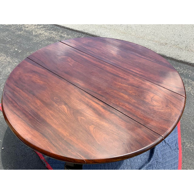 Wood Late 18th Century Queen Anne Drop Leaf Dining Table For Sale - Image 7 of 11