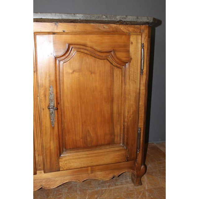 Gray Louis XV Style Sideboard in Walnut, 18th Century For Sale - Image 8 of 13