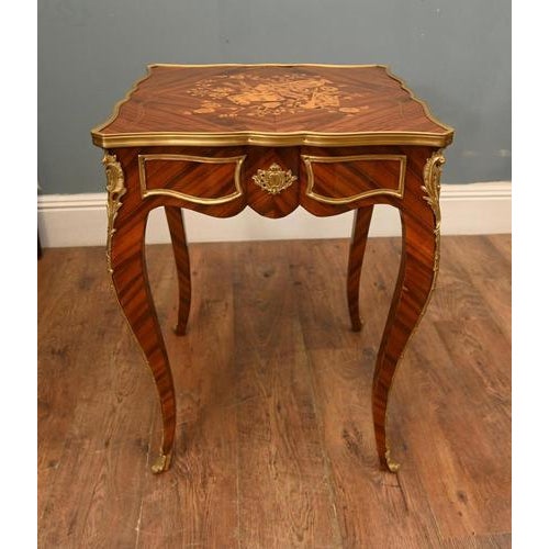 French Louis XV Revival Side Tables, Set of 2 For Sale - Image 6 of 8
