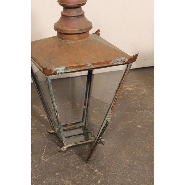 Early 20th Century French Copper Lanterns - a Pair For Sale - Image 9 of 13