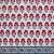 Hana features an old-style Indian flower motif, instantly eye-catching in bright red and ivory. A floral border in teal...