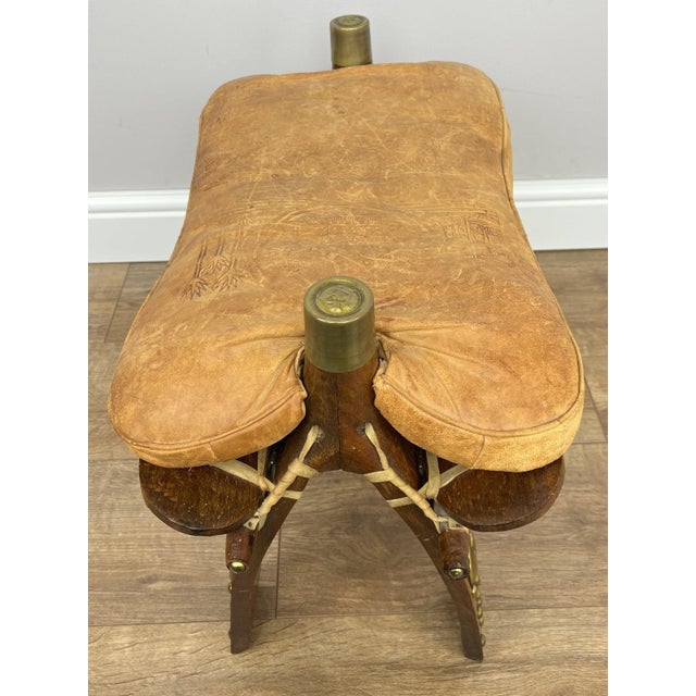Vintage Ottoman in Oak For Sale - Image 9 of 17