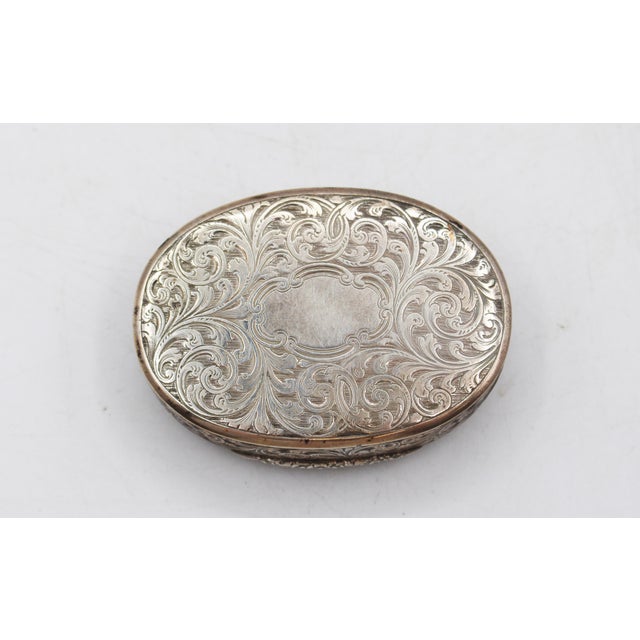 1851 English Agate & Sterling Silver Oval Box For Sale In Raleigh - Image 6 of 8