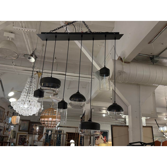 Hennepin Made Parallel Collection Pendant Chandelier, Custom For Sale - Image 4 of 12