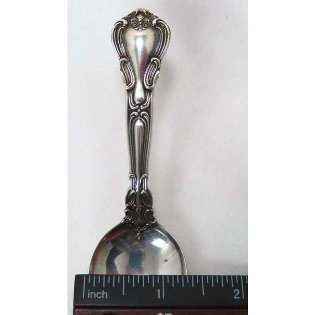 Antique Gorham Silver Co. Chantilly Pattern Sterling Silver Youth - Baby Spoon For Sale - Image 11 of 13
