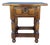 Early 20th Century Spanish Oak Side Table with Drawer, 1930 For Sale