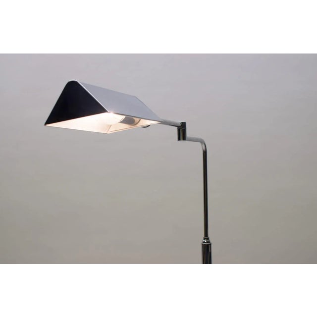 German Chrome Swivel Floor Lamp, 1970s For Sale - Image 12 of 14