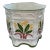 Vintage Portuguese Lily of the Valley Ceramic Cachepot For Sale