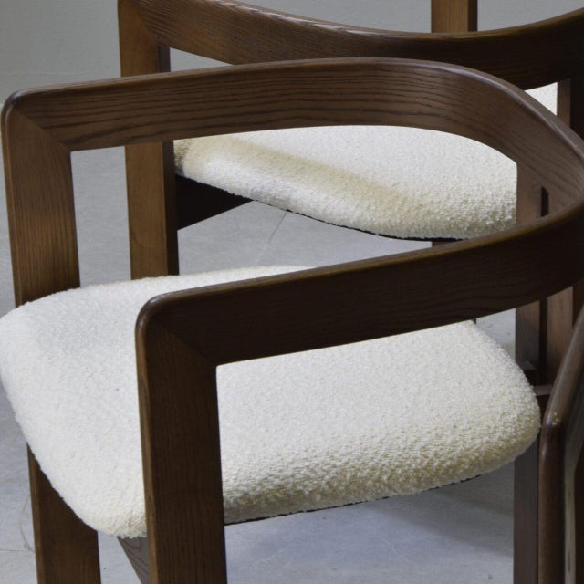 Chairs in the style of Afra and Tobia Scarpa, 1980s, Set of 6 For Sale - Image 9 of 12