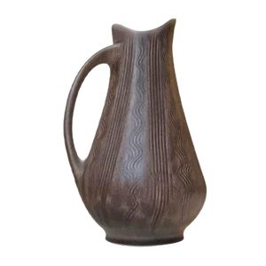 Danish Haresfur Stoneware Jug Vase from Lehmann, 1976