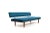Daybed by severin hansen jr. In teak. New upholstered with fine petrol colored velvet fabric. The backrest can be adjusted...