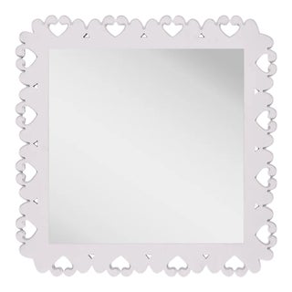 Fleur Home Garden District Satsuma Square Mirror in Lite Lavender, 48x48 For Sale