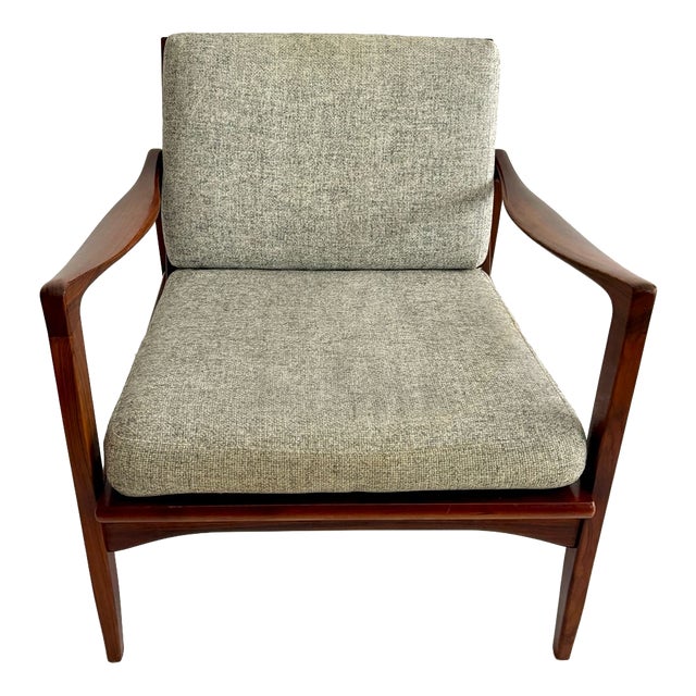 Candidate Lounge Chairs in Afromosia by Ib Kofod-Larsen, Denmark, 1960s, Set of 3 For Sale