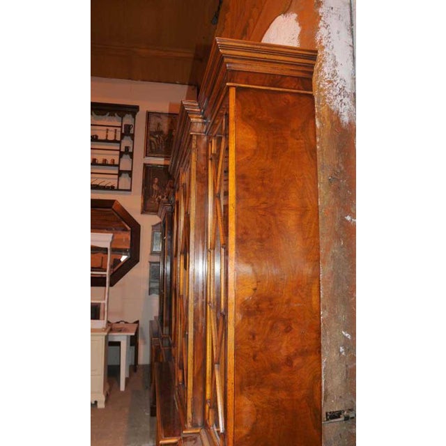 Victorian Walnut Breakfront Bookcase For Sale - Image 9 of 18