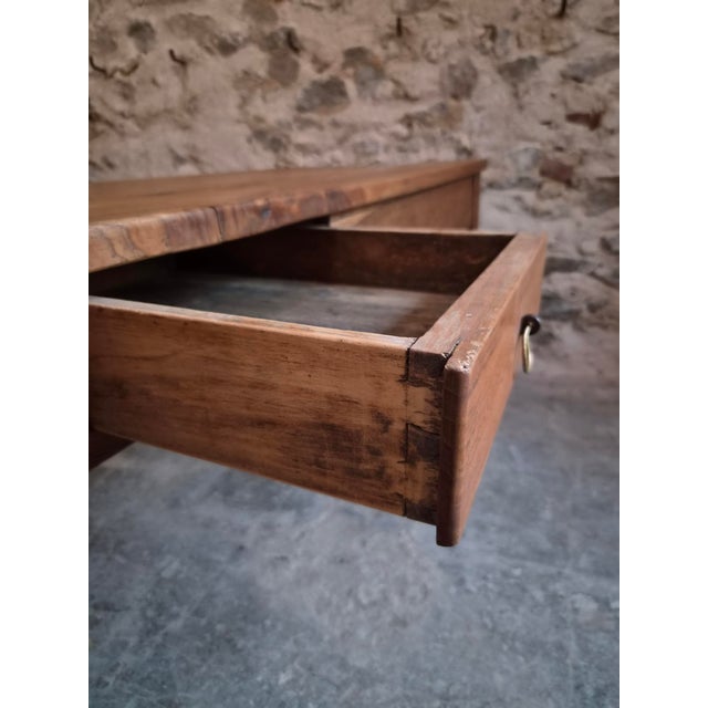 Antique French Farmhouse Dining Table in Oak and Chestnut, 1800s For Sale - Image 12 of 18