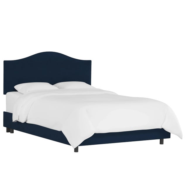 Kenmore Bed in Ink Classic Velvet, Full Chairish
